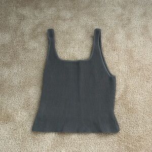 Dark Gray Babaton Sculpt Knit Tank